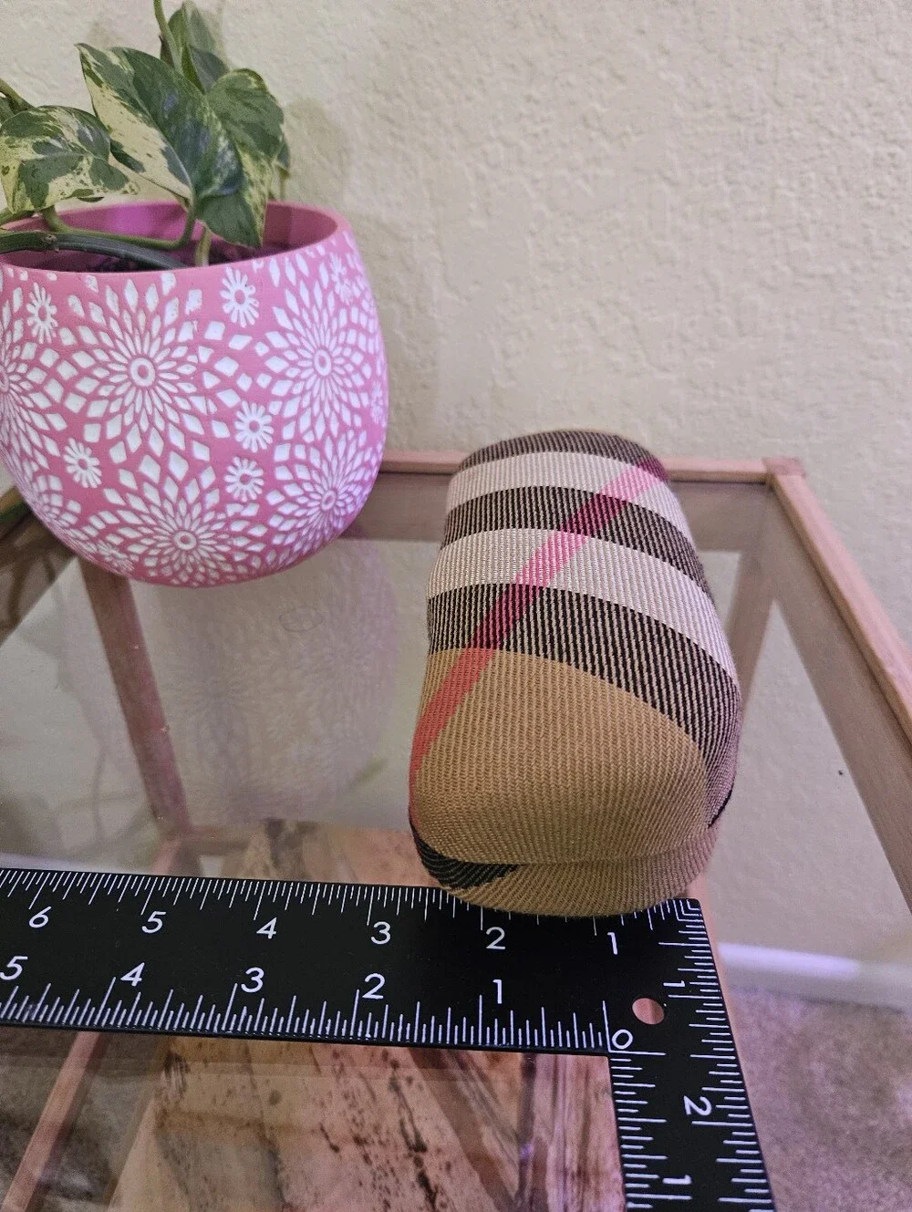 Burberry Nova check hard sunglass /glasses case made in Italy.